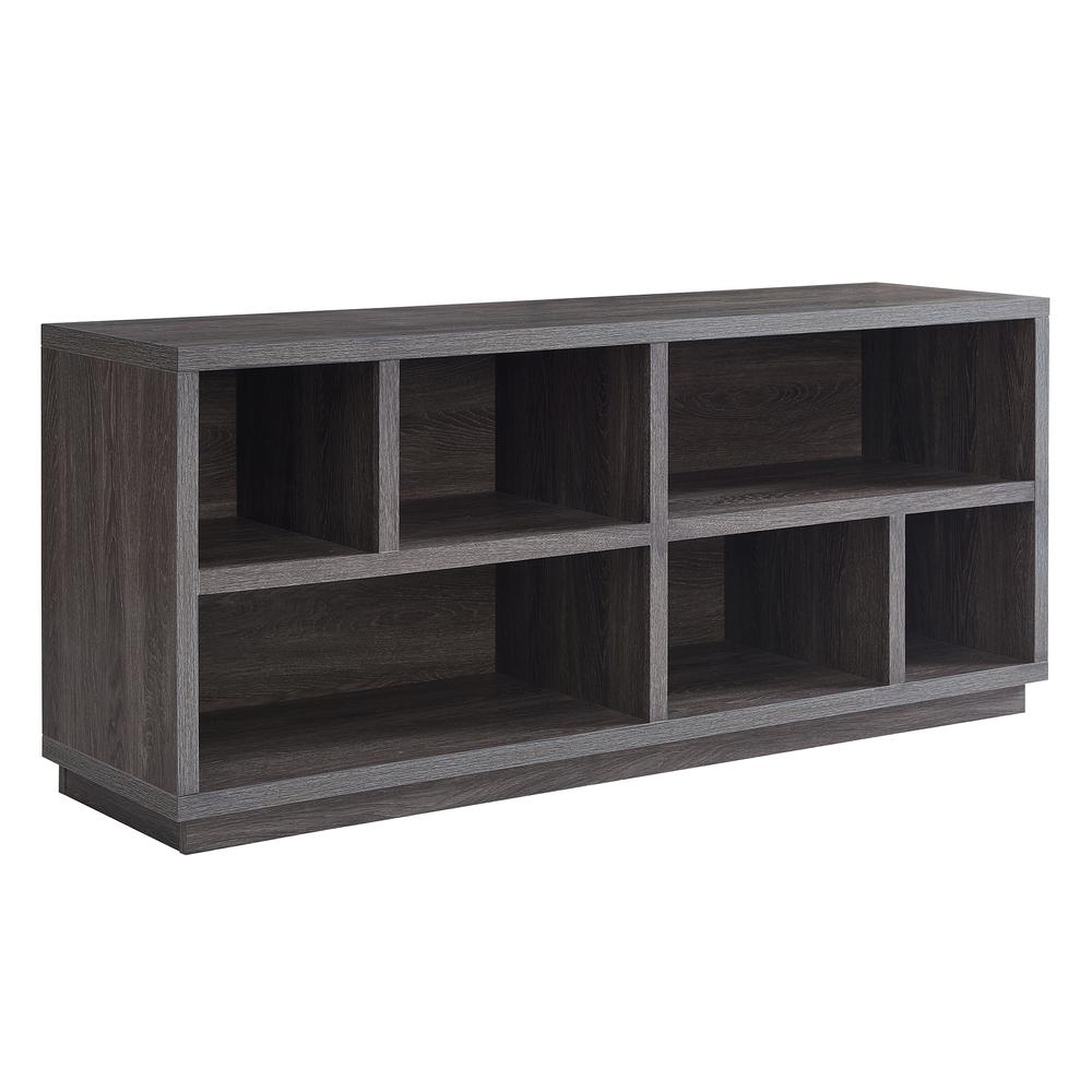 Bowman Rectangular TV Stand for TV's up to 65" in Burnished Oak. Picture 1