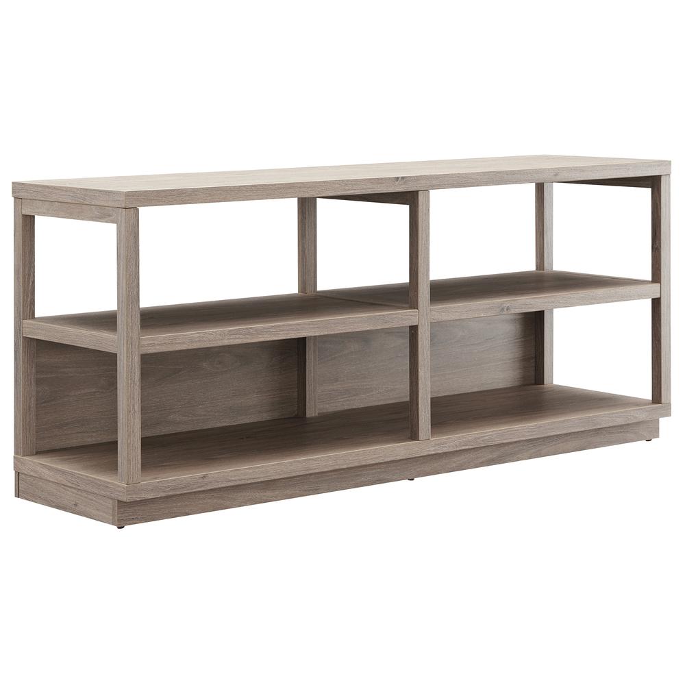 Thalia Rectangular TV Stand for TV's up to 60" in Antiqued Gray Oak. Picture 1