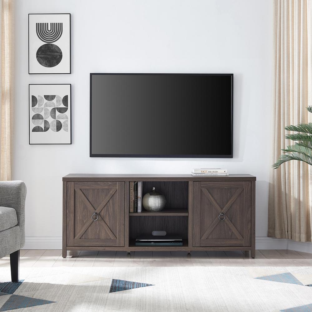 Granger Rectangular TV Stand for TV's up to 65" in Alder Brown. Picture 4