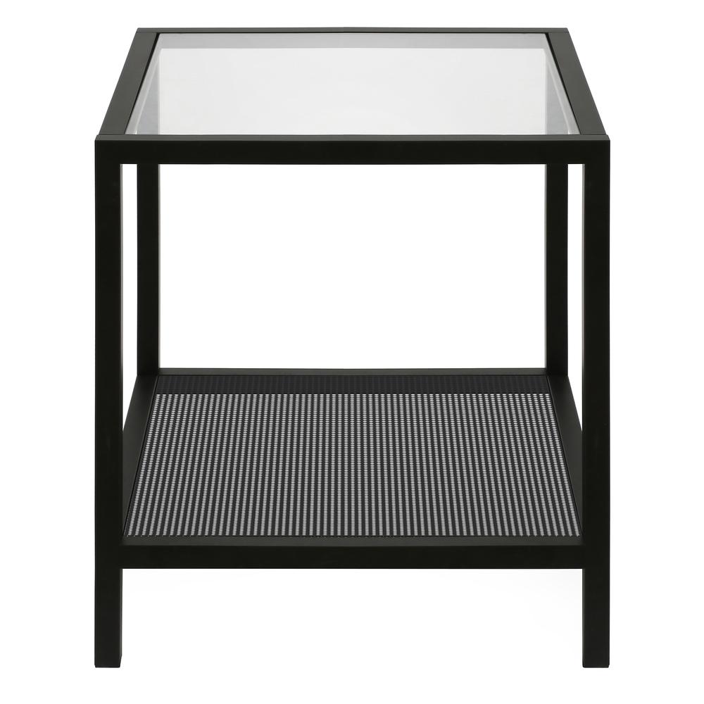 Rigan 20'' Wide Square Side Table in Blackened Bronze. Picture 3