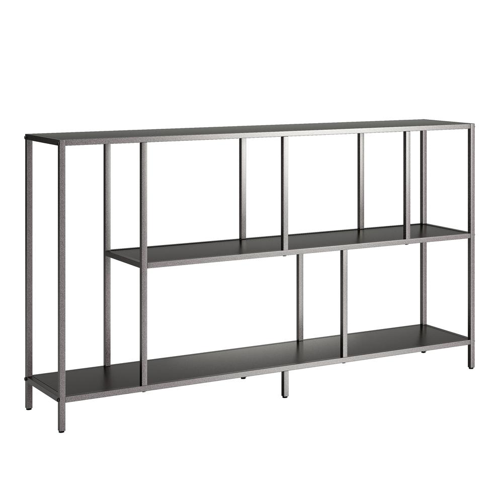 Winthrop 52'' Wide Rectangular Console Table in Gunmetal Gray. Picture 1