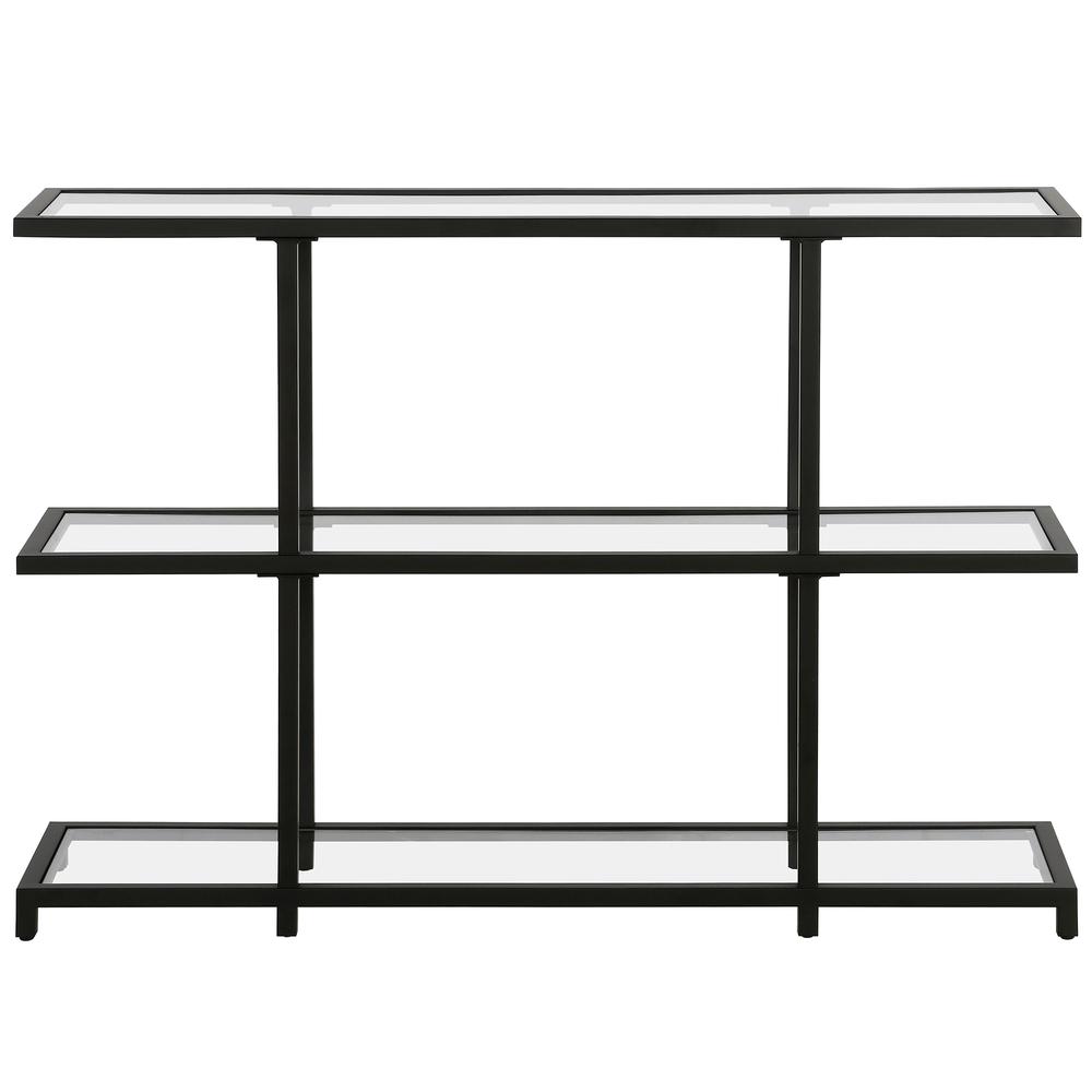 Greenwich 42'' Wide Rectangular Console Table in Blackened Bronze. Picture 3