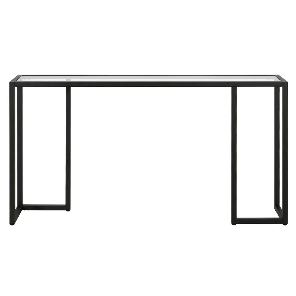 Oscar 55'' Wide Rectangular Console Table in Blackened Bronze. Picture 3