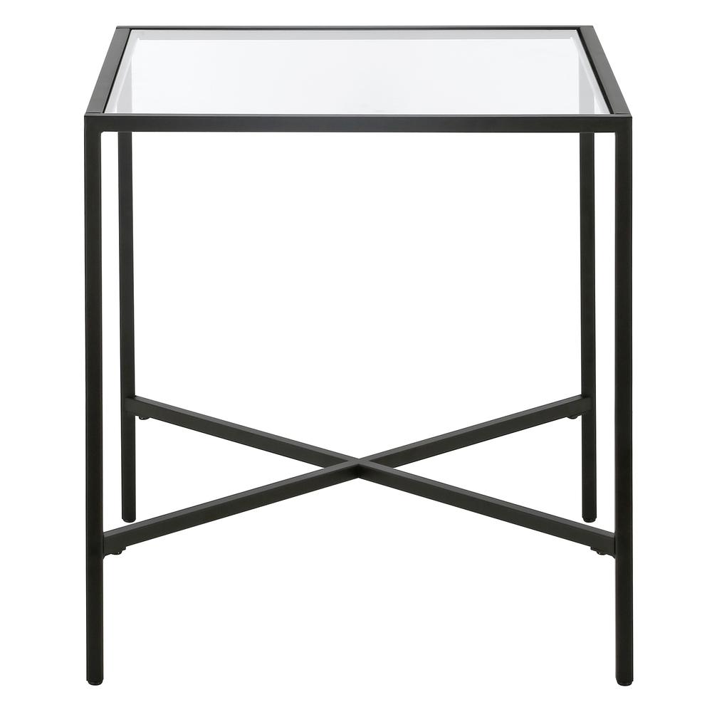 Henley 20'' Wide Square Side Table in Blackened Bronze. Picture 3