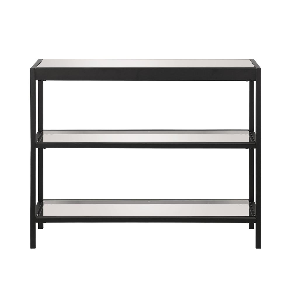 Alexis 36'' Wide Rectangular Console Table in Blackened Bronze. Picture 3
