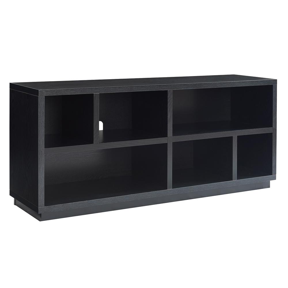 Bowman Rectangular TV Stand for TV's up to 65" in Black Grain. Picture 1