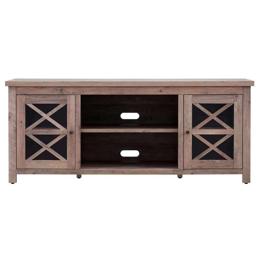 Colton Rectangular TV Stand for TV's up to 65" in Gray Oak. Picture 3
