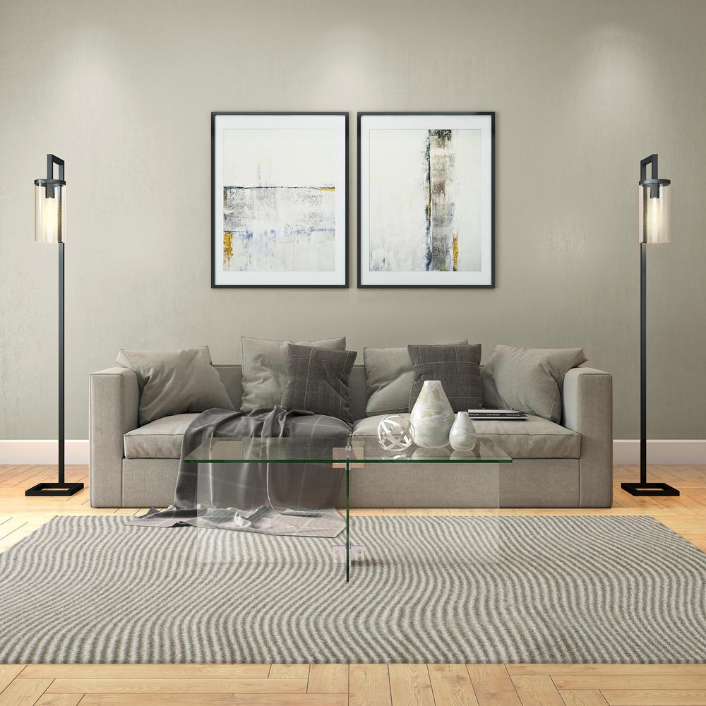 Gehry 24'' Wide Rectangular Coffee Table in Clear Glass. Picture 4