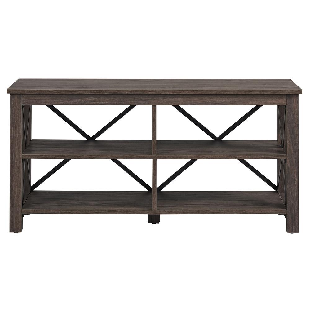 Sawyer Rectangular TV Stand for TV's up to 55" in Alder Brown. Picture 3