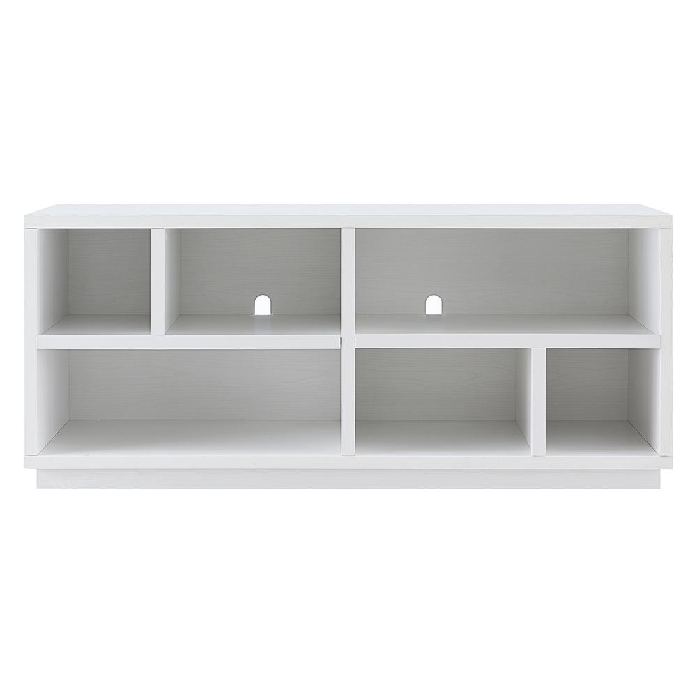 Bowman Rectangular TV Stand for TV's up to 65" in White. Picture 3
