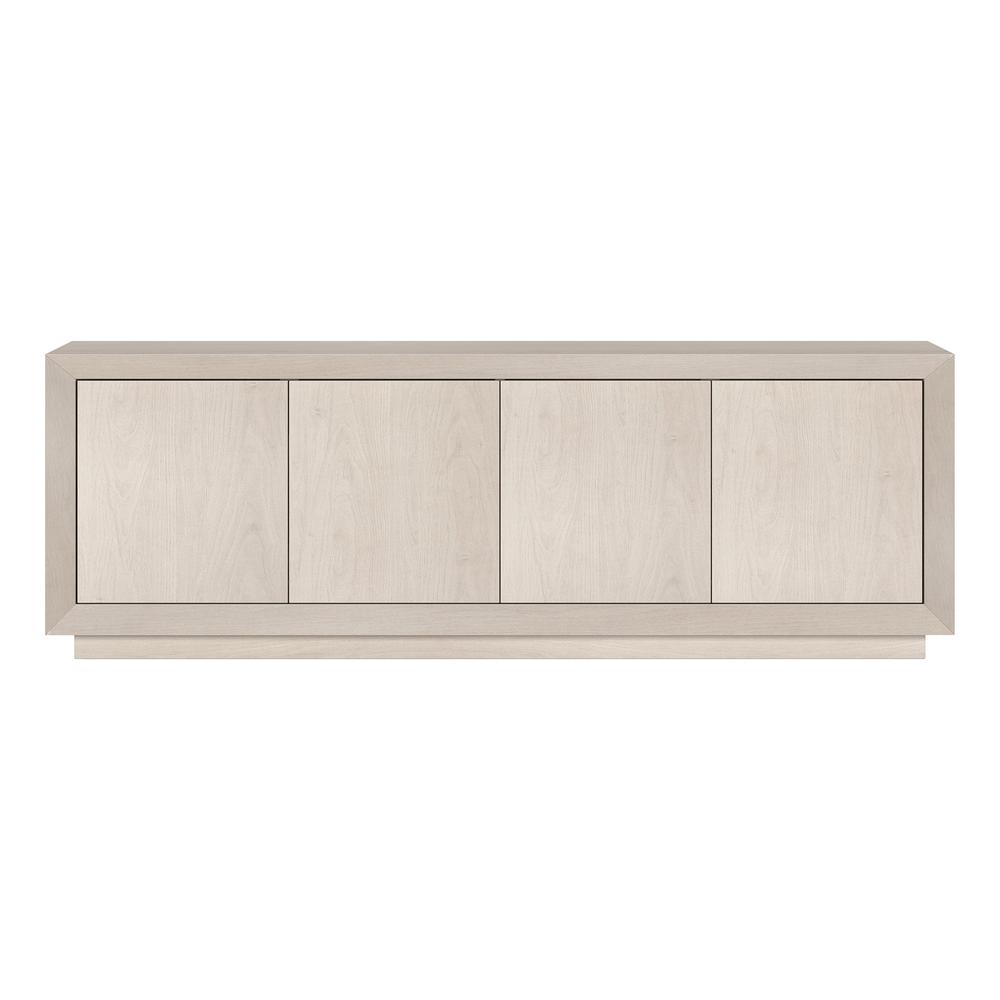 Oswald Rectangular TV Stand for TV's up to 75" in Alder White. Picture 3