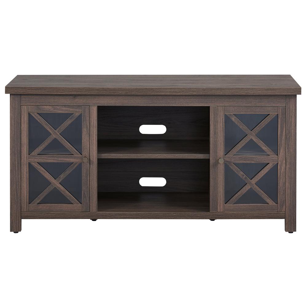 Colton Rectangular TV Stand for TV's up to 55" in Alder Brown. Picture 3
