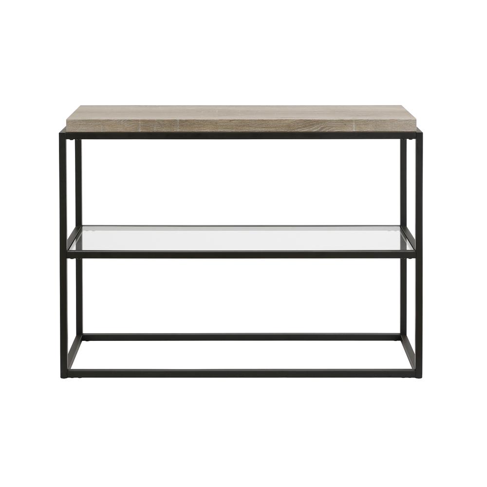 Hector 42'' Wide Rectangular Console Table in Blackened Bronze. Picture 3
