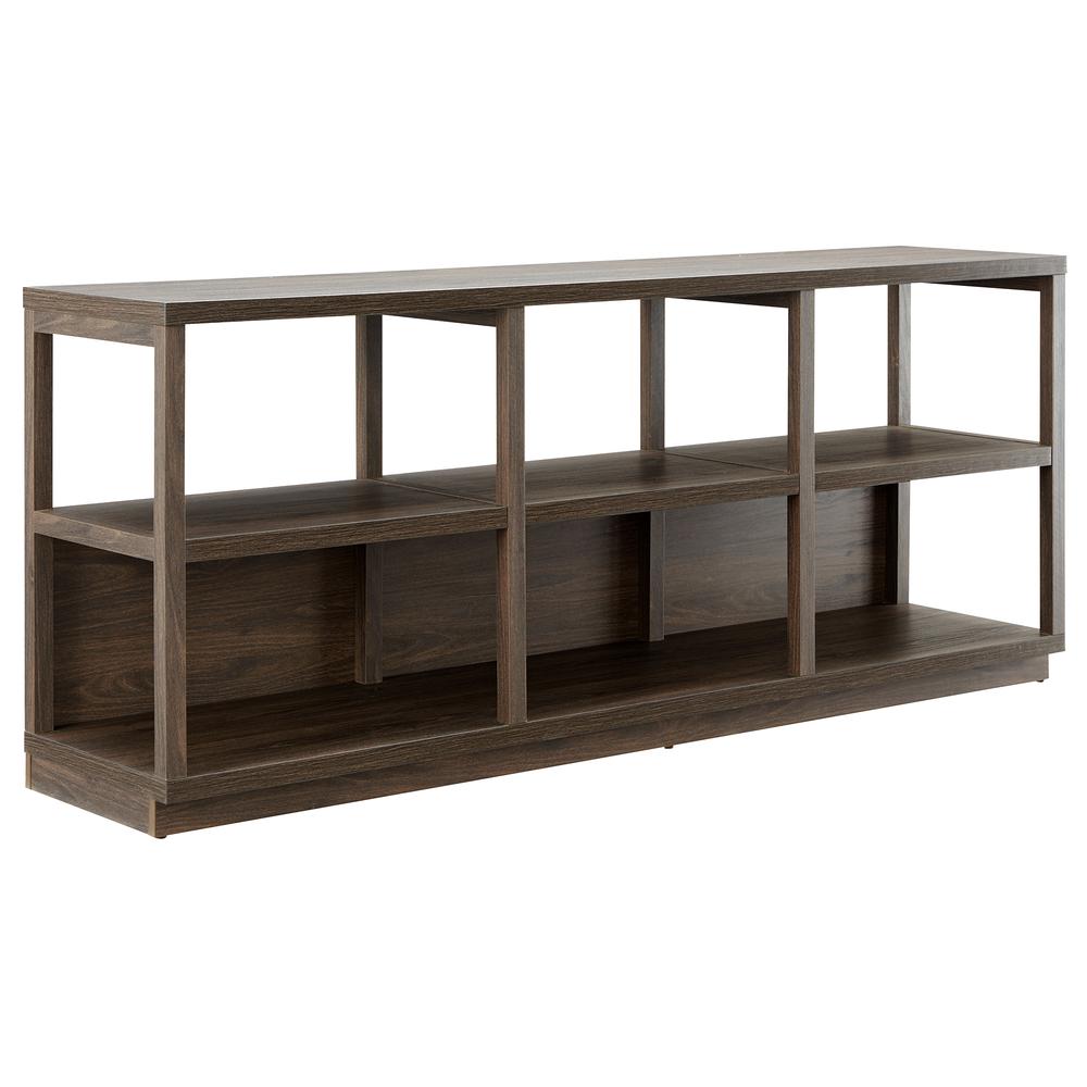 Thalia Rectangular TV Stand for TV's up to 80" in Alder Brown. Picture 1