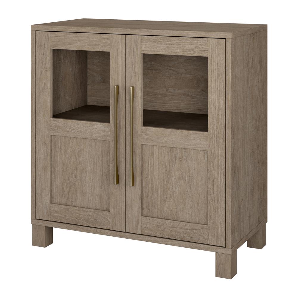 Holbrook 28" Wide Rectangular Accent Cabinet in Antiqued Gray Oak. Picture 3