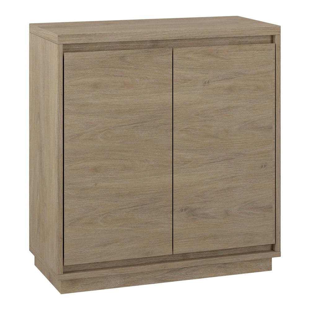 Presque 30" Wide Rectangular Accent Cabinet in Antiqued Gray Oak. Picture 2