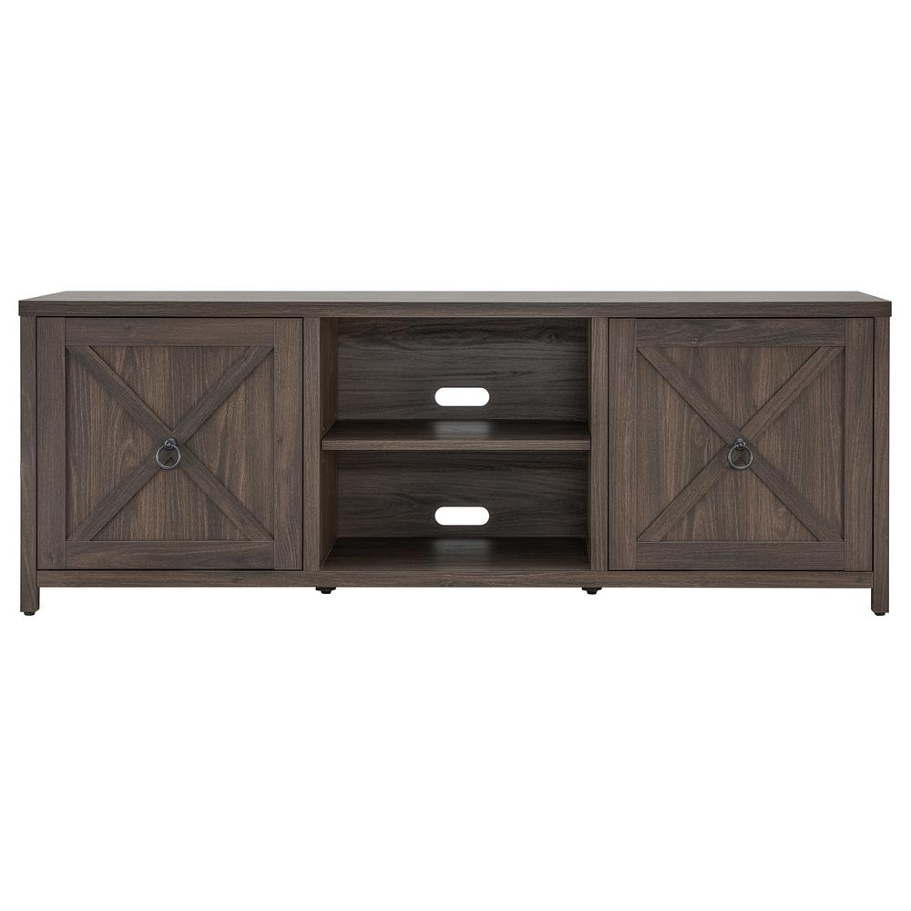 Granger Rectangular TV Stand for TV's up to 80" in Alder Brown. Picture 3