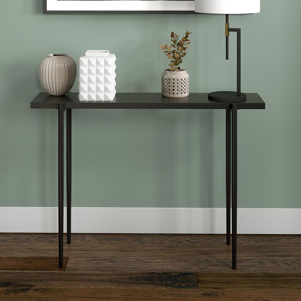 Wayne 42" Rectangular Console Table in Blackened Bronze. Picture 2