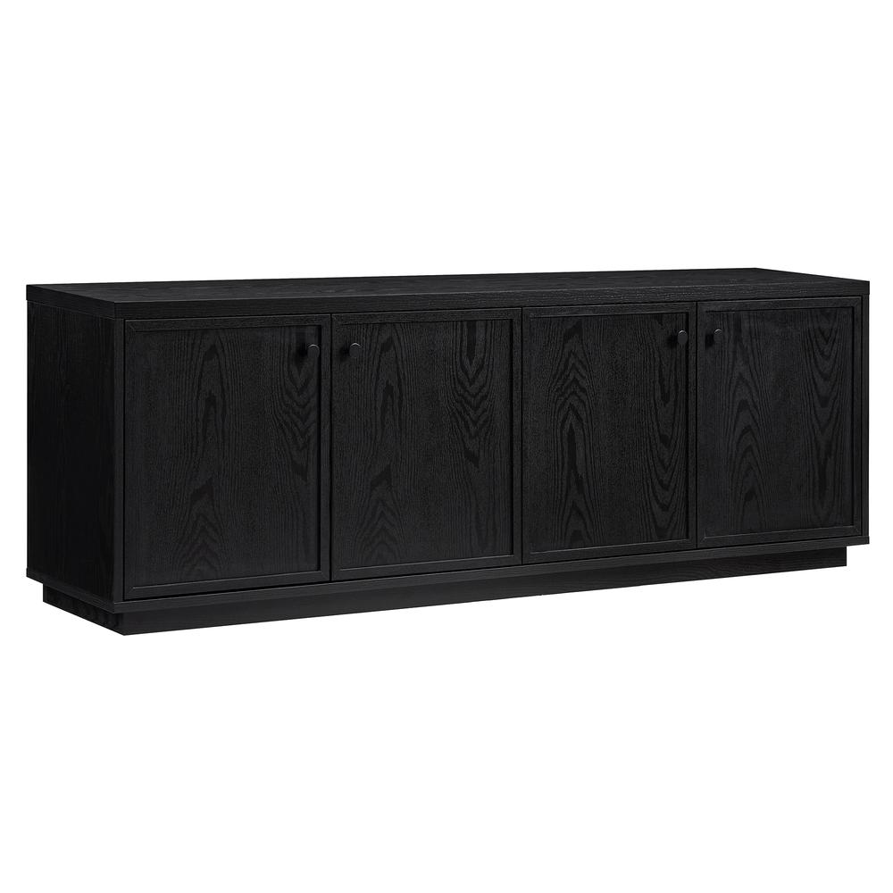 Ormond Rectangular TV Stand for TV's up to 75" in Black Grain. Picture 1