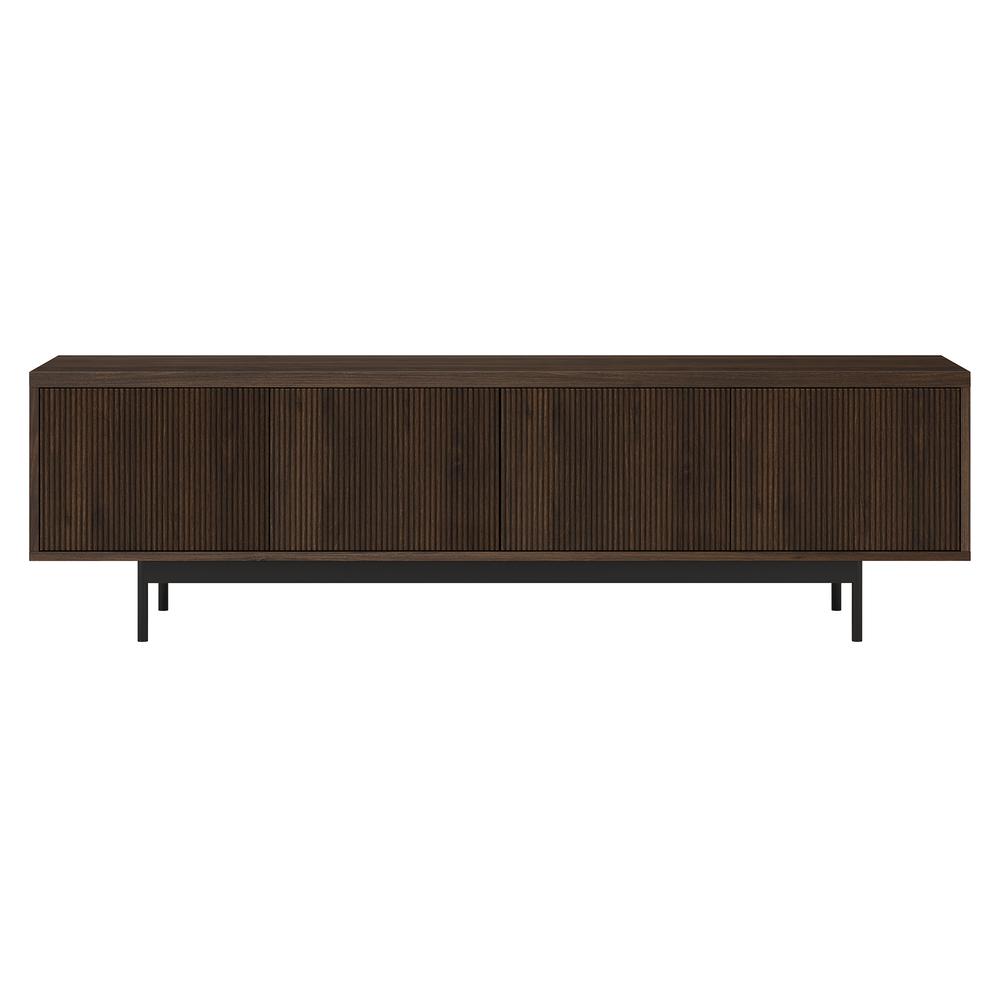 Whitman Rectangular TV Stand for TV's up to 75" in Alder Brown. Picture 3