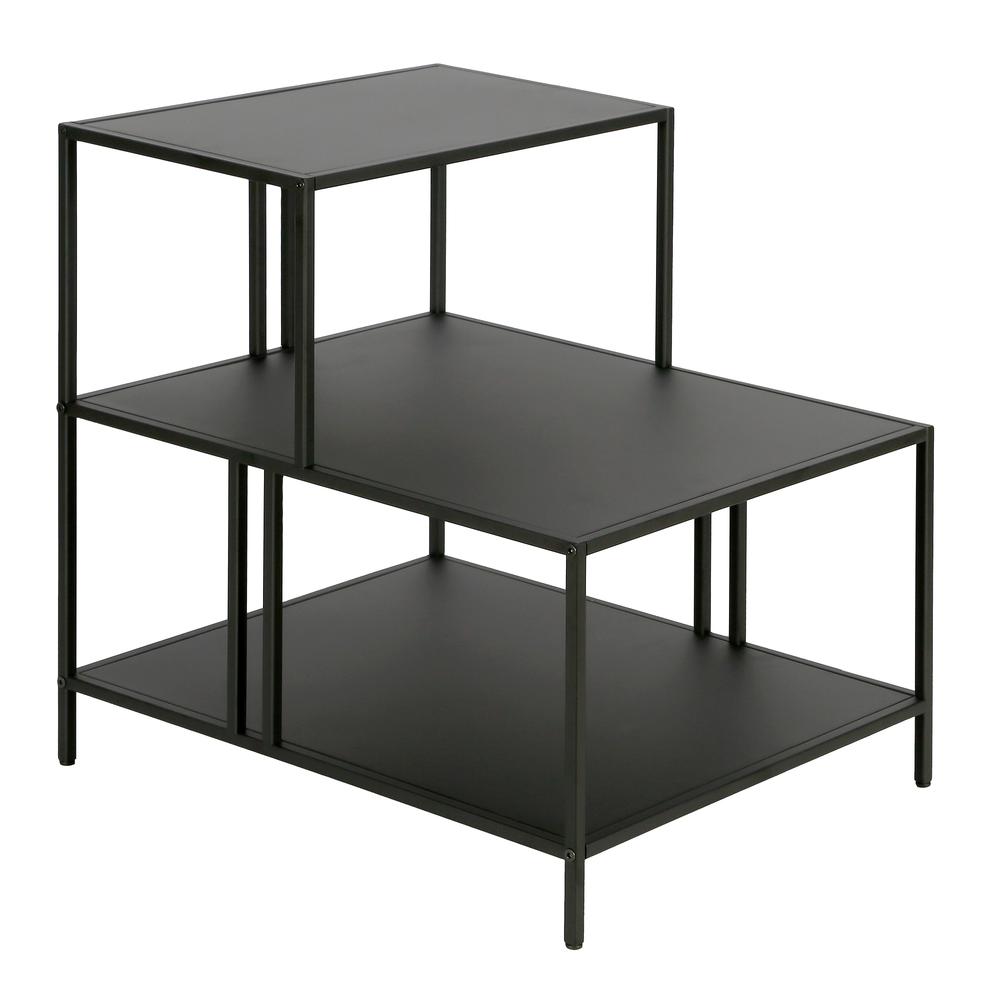 Cortland 20'' Wide Rectangular Side Table in Blackened Bronze. Picture 1