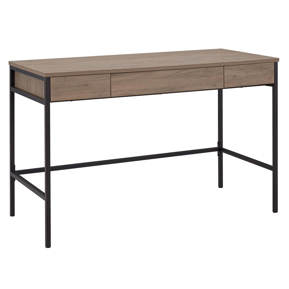 Evans 47.75'' Wide Rectangular Writing Desk in Antiqued Gray Oak. Picture 1
