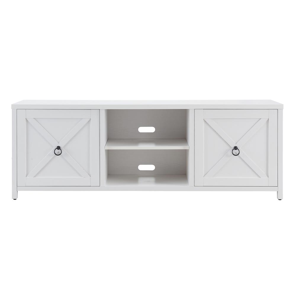 Granger Rectangular TV Stand for TV's up to 80" in White. Picture 3