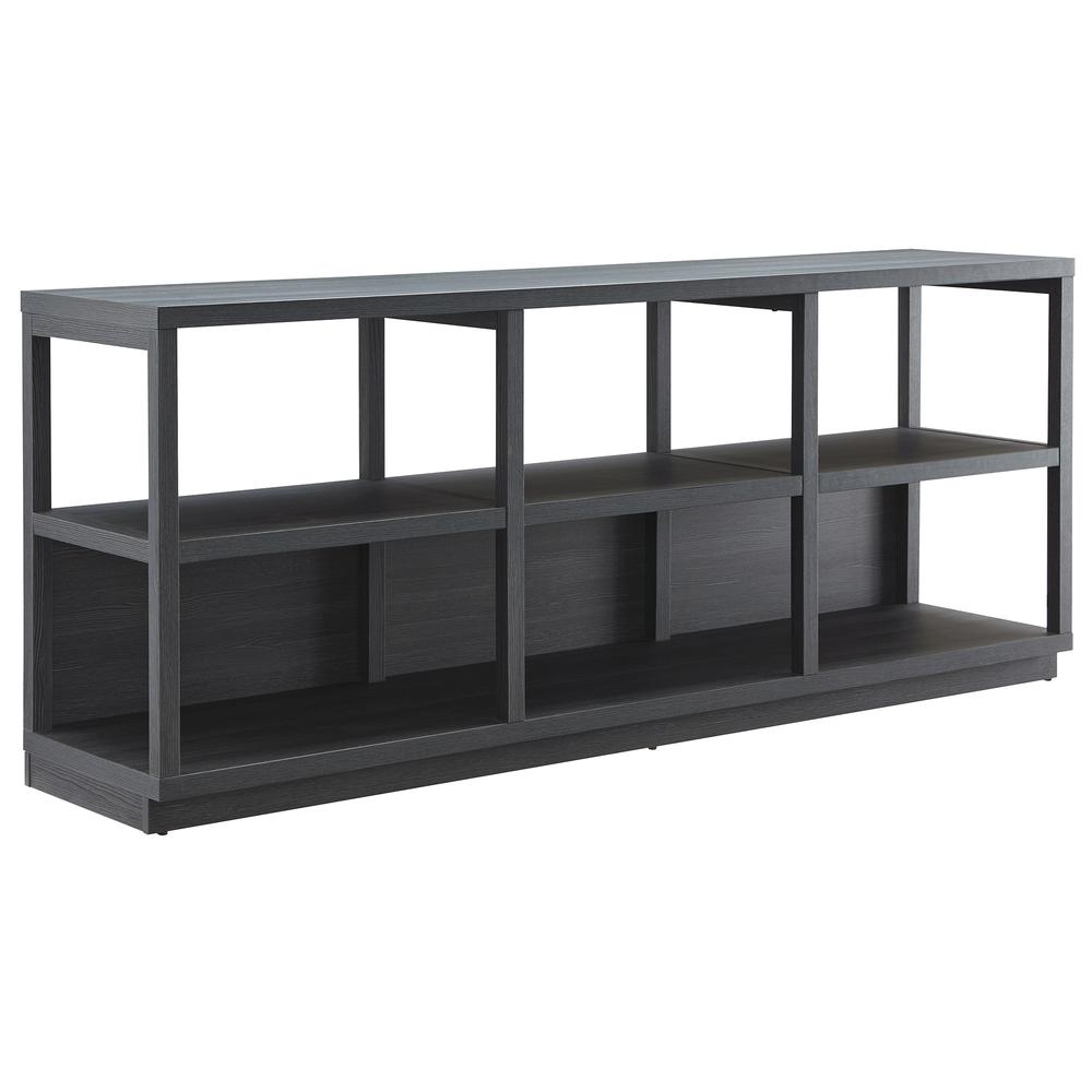 Thalia Rectangular TV Stand for TV's up to 80" in Charcoal Gray. Picture 1