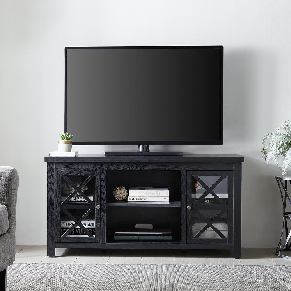 Colton Rectangular TV Stand for TV's up to 55" in Black. Picture 4