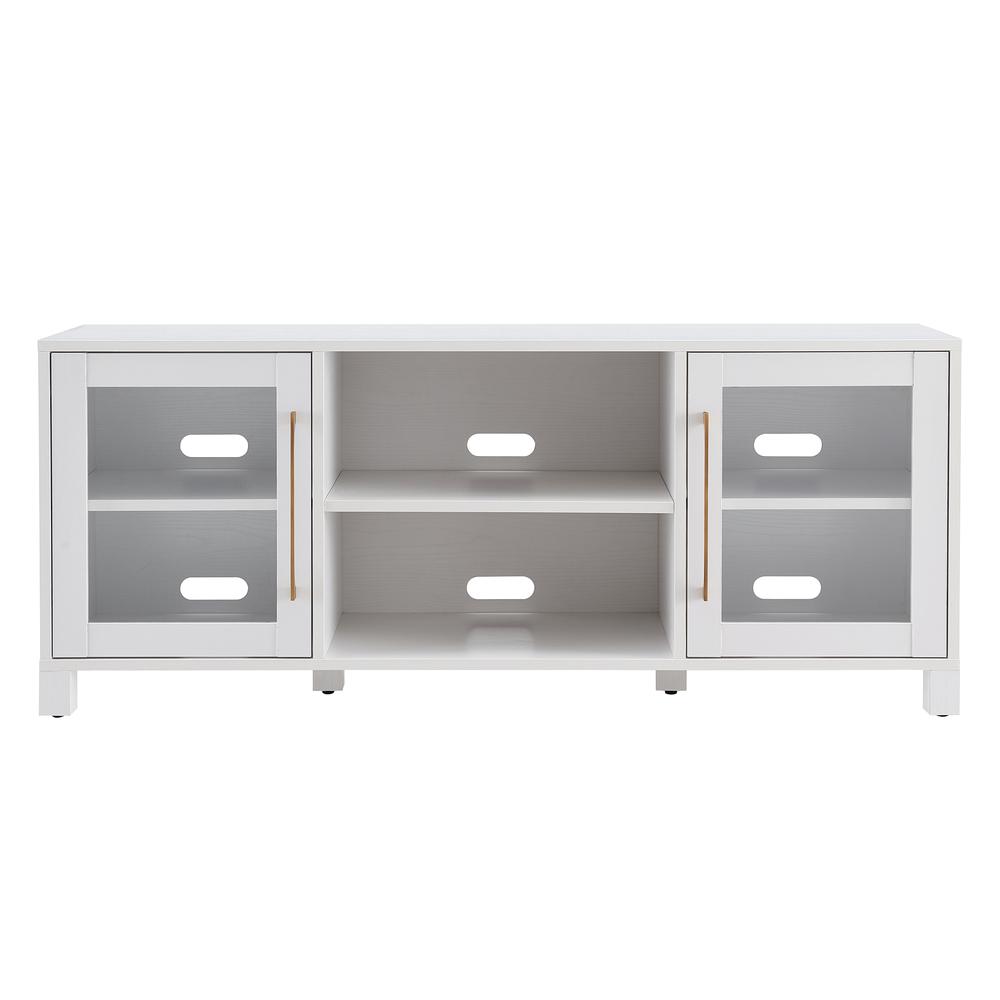 Quincy Rectangular TV Stand for TV's up to 65" in White. Picture 3