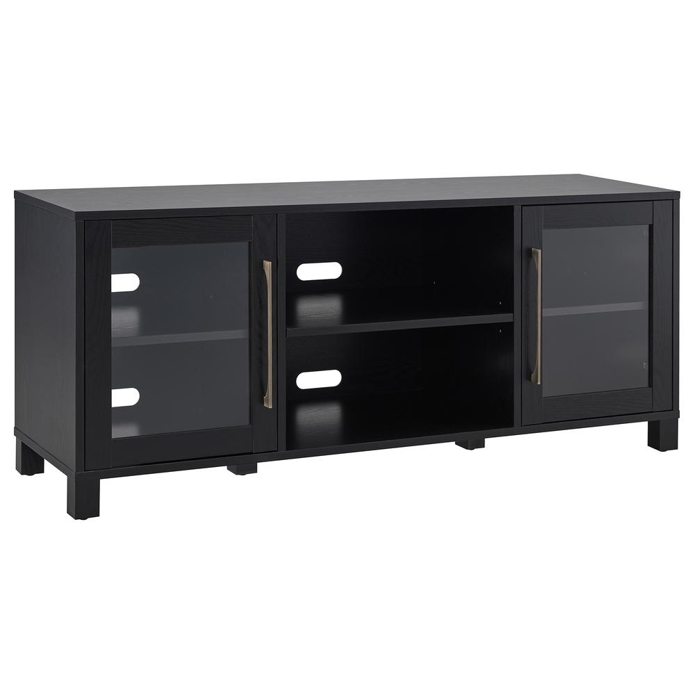 Quincy Rectangular TV Stand for TV's up to 65" in Black Grain. Picture 1