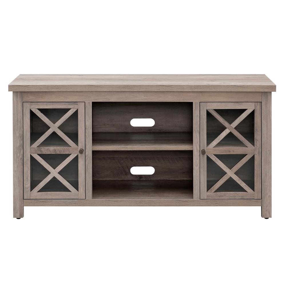 Colton Rectangular TV Stand for TV's up to 55" in Gray Oak. Picture 3