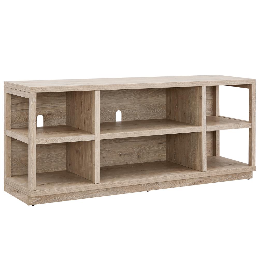 Freya Rectangular TV Stand for TV's up to 65" in White Oak. Picture 1