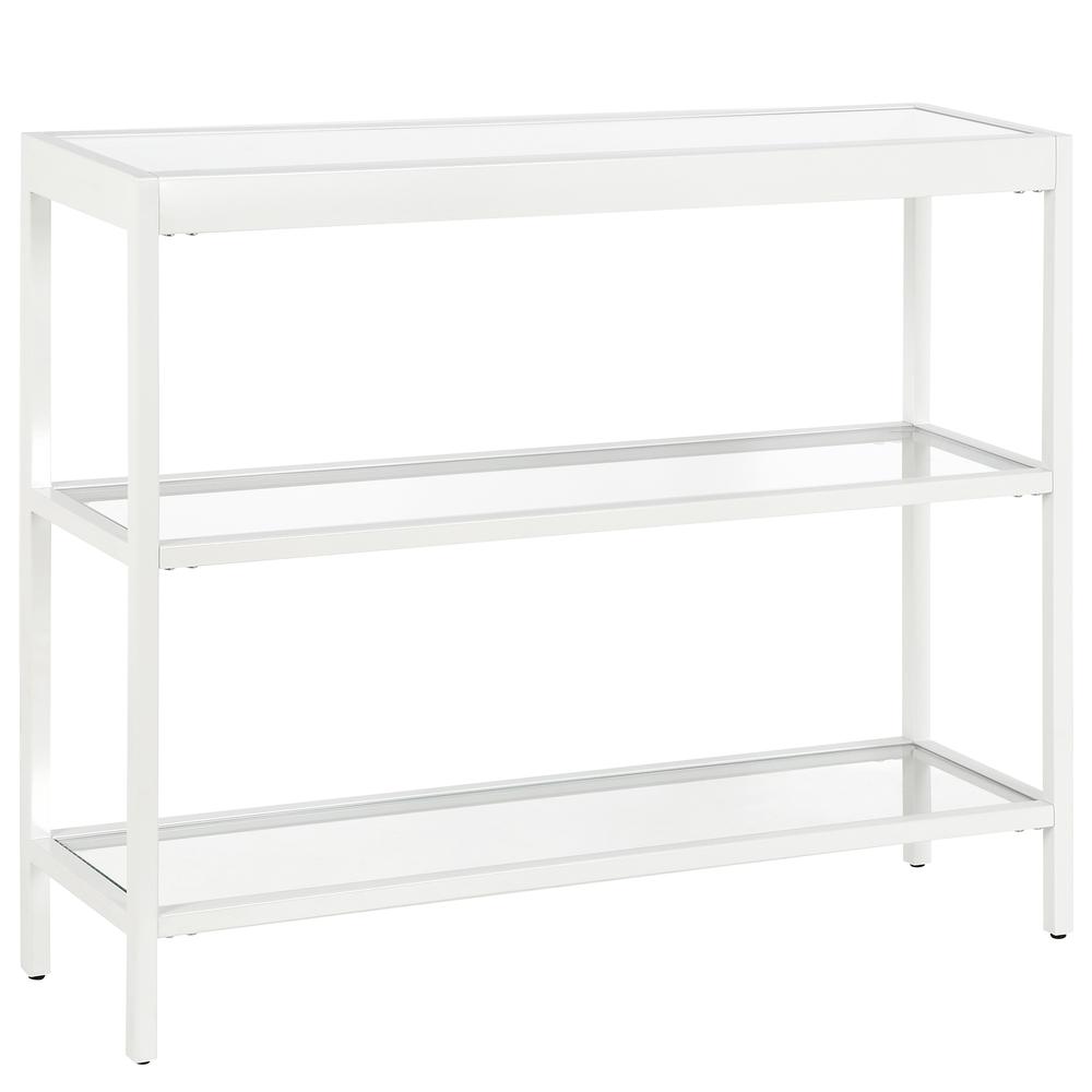 Alexis 36'' Wide Rectangular Console Table in White. Picture 1