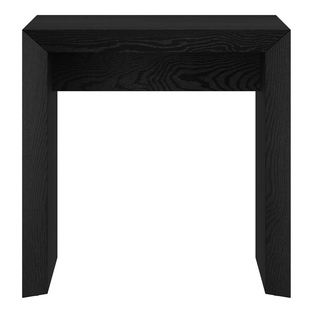 Oswin 22" Wide Rectangular Side Table in Black Grain. Picture 2