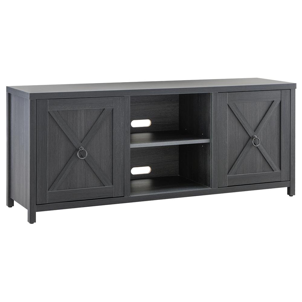 Granger Rectangular TV Stand for TV's up to 65" in Charcoal Gray. Picture 1