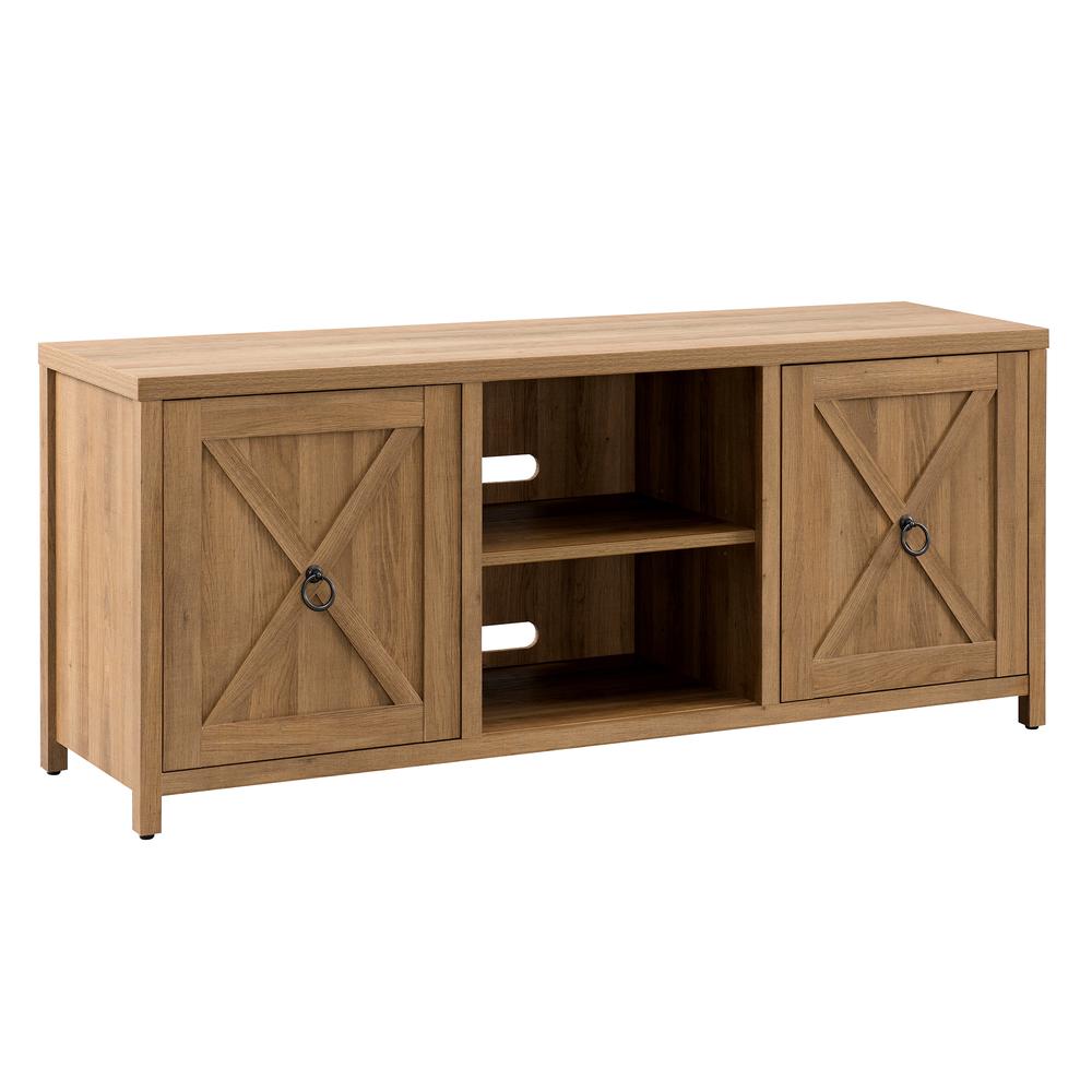 Granger Rectangular TV Stand for TV's up to 65" in Golden Oak. Picture 1
