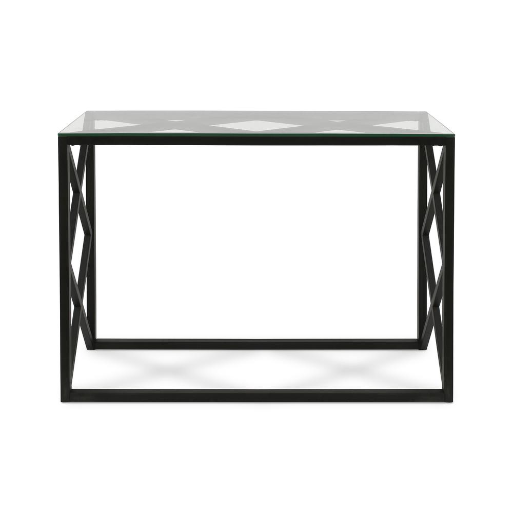 Dixon 42'' Wide Rectangular Console Table in Blackened Bronze. Picture 3