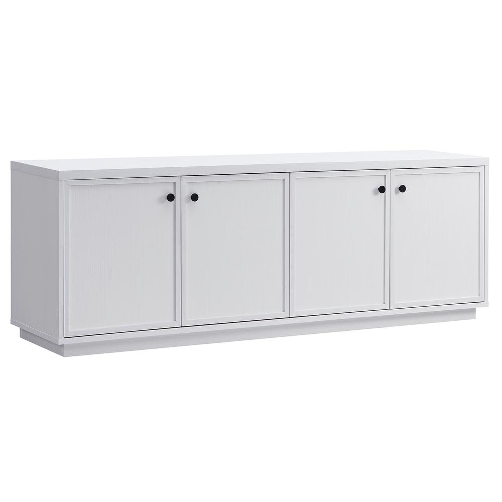Ormond Rectangular TV Stand for TV's up to 75" in White. Picture 1
