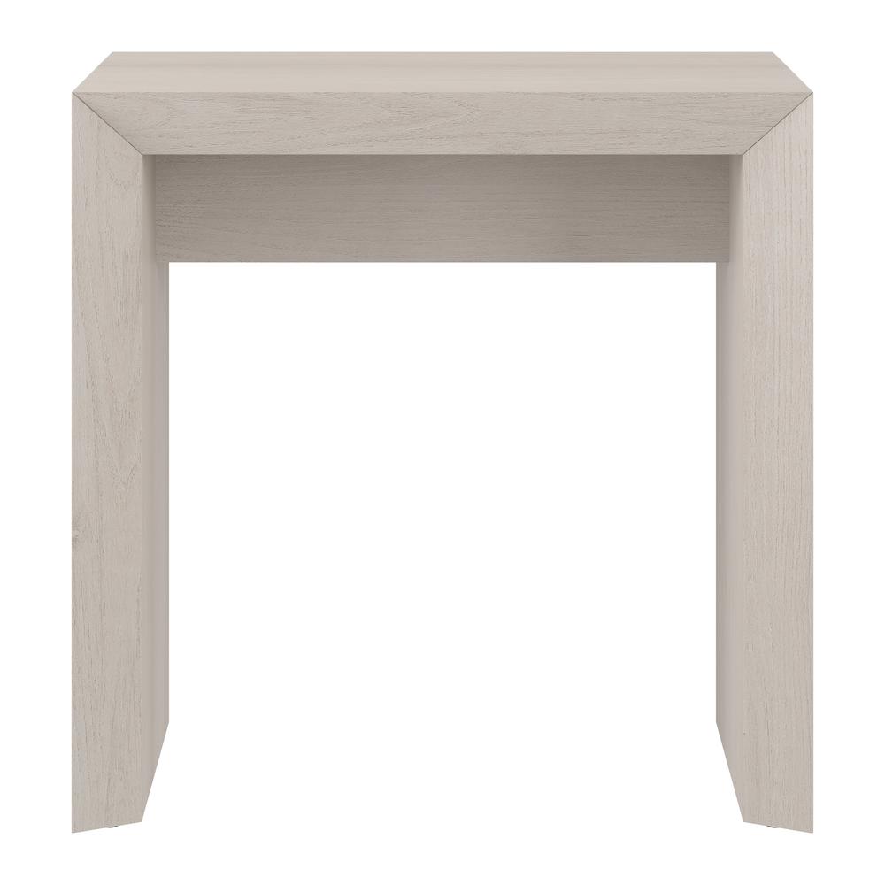 Oswin 22" Wide Rectangular Side Table in Alder White. Picture 2