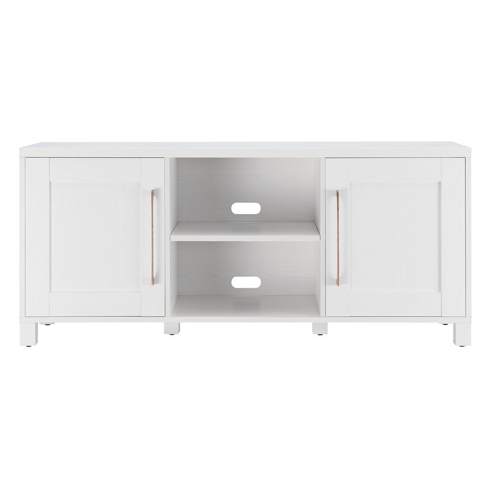 Chabot Rectangular TV Stand for TV's up to 65" in White. Picture 3