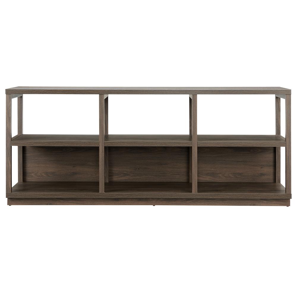Thalia Rectangular TV Stand for TV's up to 80" in Alder Brown. Picture 3