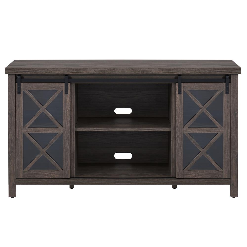 Clementine Rectangular TV Stand for TV's up to 65" in Alder Brown. Picture 3