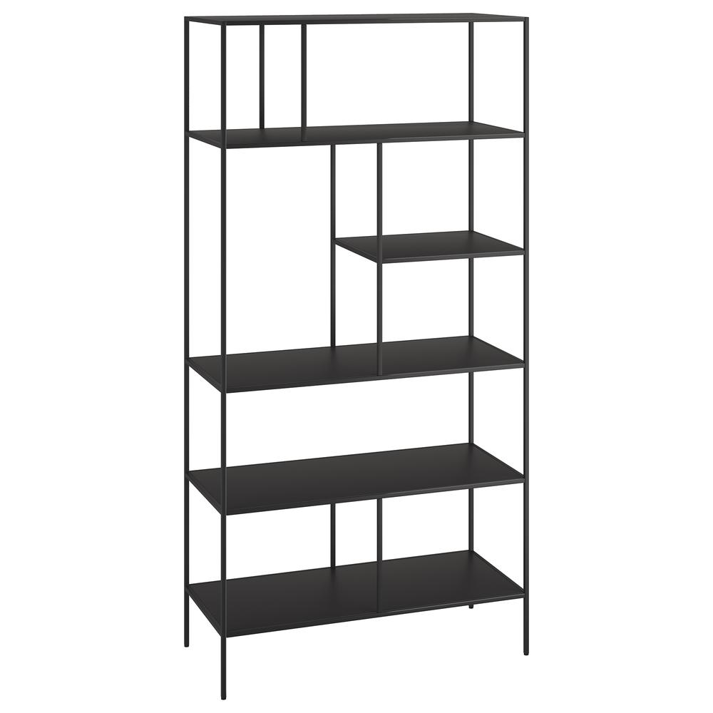 Winslow 72" Tall Rectangular Bookcase in Blackened Bronze. Picture 2