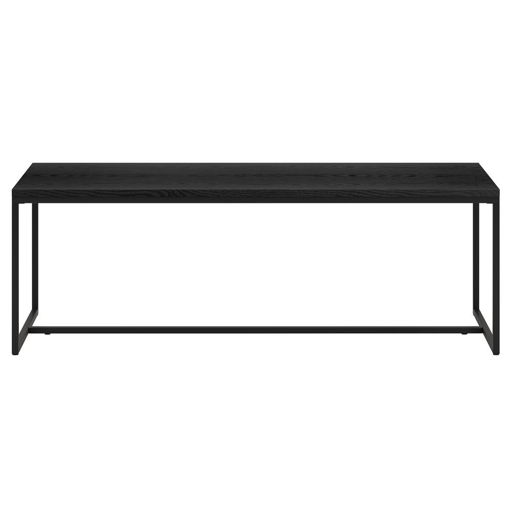 Boone 47.25" Wide Rectangular Coffee Table in Black Grain. Picture 3