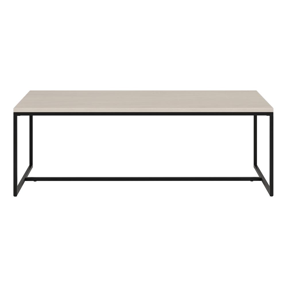 Boone 47" Wide Rectangular Coffee Table in Alder White. Picture 2