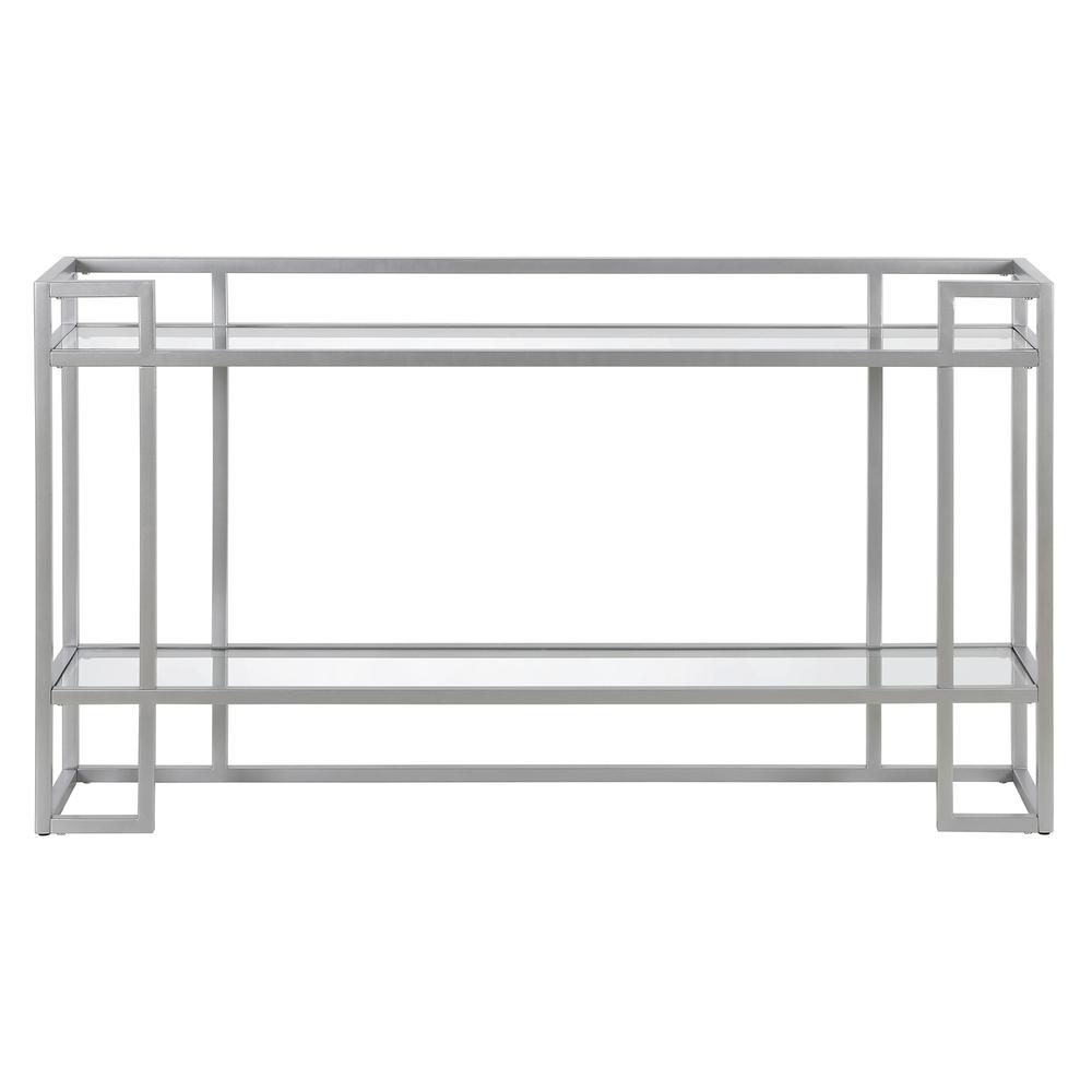 Uriel 52'' Wide Rectangular Console Table in Silver. Picture 3