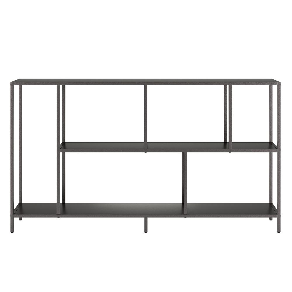Winthrop 52'' Wide Rectangular Console Table in Gunmetal Gray. Picture 3