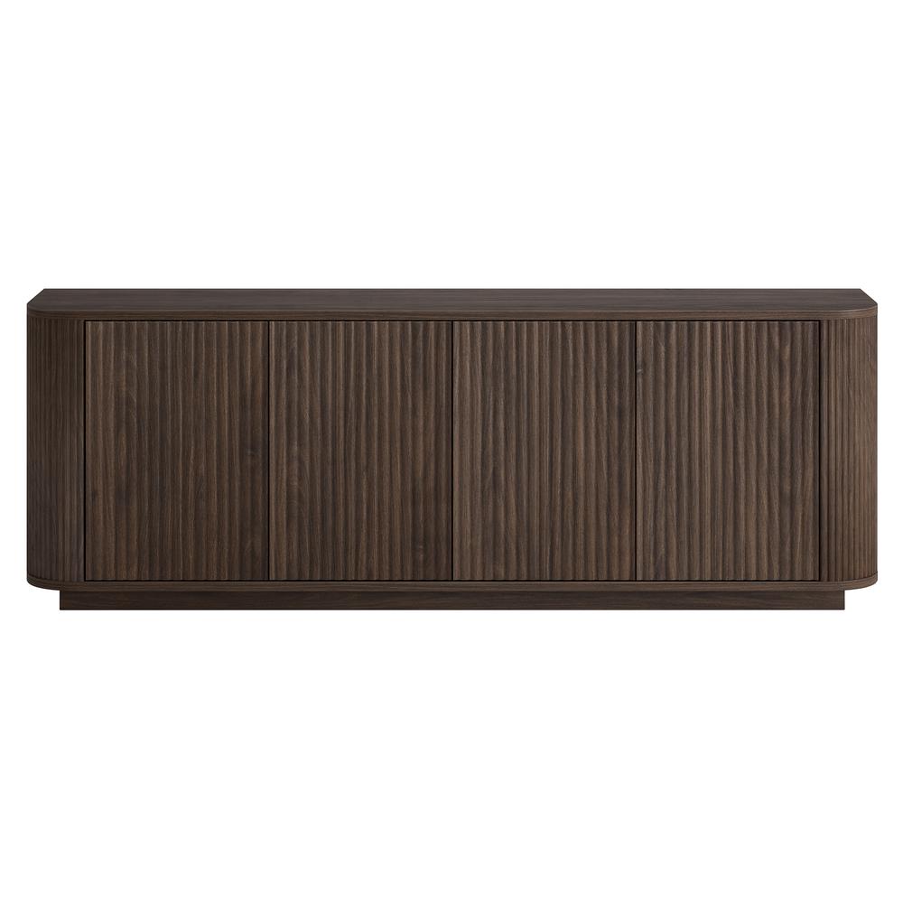 Canton Rectangular TV Stand for TV's up to 75" in Alder Brown. Picture 2