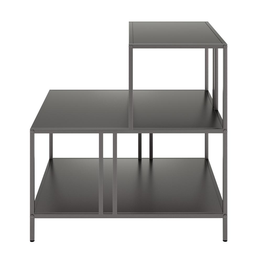 Cortland 20'' Wide Rectangular Side Table in Gunmetal Gray. Picture 3